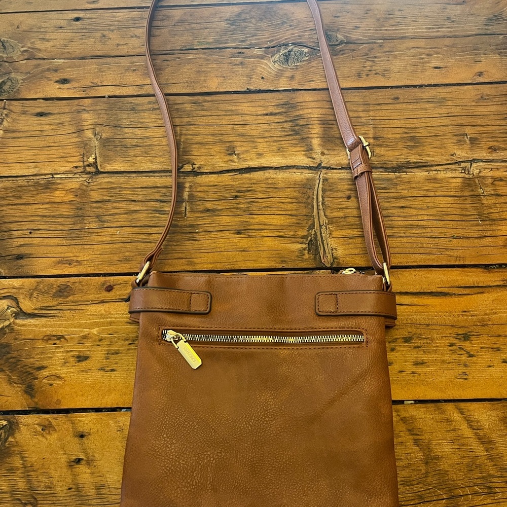 Brown Leather Crossbody Bag